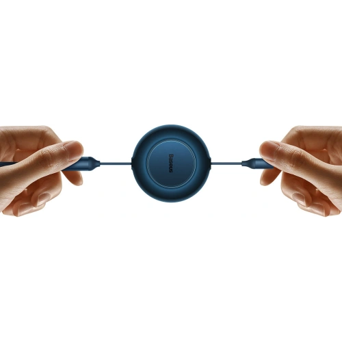 Buy Baseus Bright Mirror 2 retractable cable 3in1 USB Type A - micro USB + Lightning + USB Type C 66W 1.1m blue - BSU3356BLU - {ean13} - Home Screen Store Europe