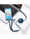 Buy Baseus Bright Mirror 2 retractable cable 3in1 USB Type A - micro USB + Lightning + USB Type C 66W 1.1m blue - BSU3356BLU - {ean13} - Home Screen Store Europe