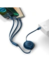 Buy Baseus Bright Mirror 2 retractable cable 3in1 USB Type A - micro USB + Lightning + USB Type C 66W 1.1m blue - BSU3356BLU - {ean13} - Home Screen Store Europe