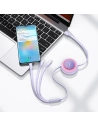 Kup Összecsukható kábel 3w1 Baseus Bright Mirror 2 USB-A - micro USB + Lightning + USB-C 66W 1.1m lila - BSU3357PRP - {ean13} - Sklep Home Screen