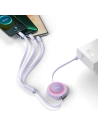 Buy Baseus Bright Mirror 2 retractable cable 3in1 USB Type A - micro USB + Lightning + USB Type C 66W 1.1m purple - BSU3357PRP - {ean13} - Home Screen Store Europe