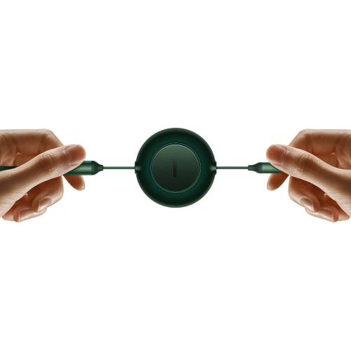 Buy Baseus Bright Mirror 2 retractable cable 3in1 USB Type A - micro USB + Lightning + USB Type C 66W 1.1m green - BSU3358GRN - {ean13} - Home Screen Store Europe