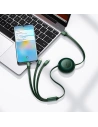 Kup Cablul retractabil 3w1 Baseus Bright Mirror 2 USB-A - micro USB + Lightning + USB-C 66W 1.1m verde - BSU3358GRN - {ean13} - Sklep Home Screen