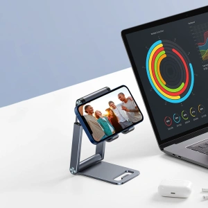 Skládací stojan UGREEN LP263 pro smartphone, stativ na telefon šedý
