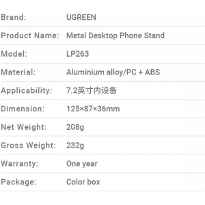 Kup Składana podstawka UGREEN LP263 stojak pod smartfon statyw na telefon szary - UGR1272GRY - {ean13} - Sklep Home Screen