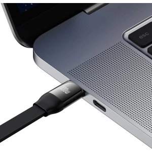 Zwijany kabel 3w1 Baseus Bright Mirror 2 USB-C - micro USB + Lightning + USB-C 3.5A 1.1m czarny