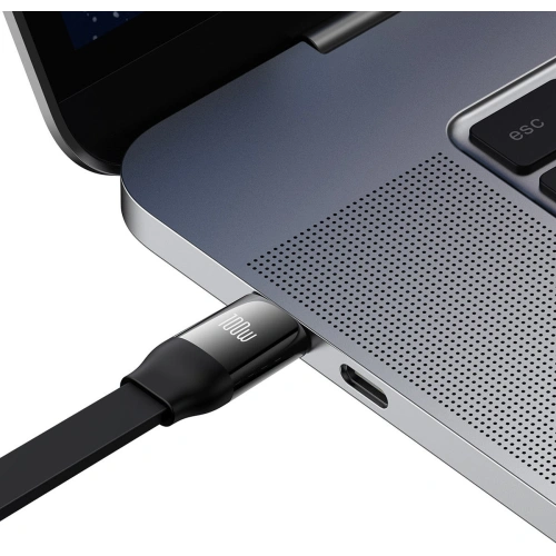 Kup Cablul retractabil 3 în 1 Baseus Bright Mirror 2 USB-C - micro USB + Lightning + USB-C 3.5A 1.1m negru - BSU3361BLK - {ean13} - Sklep Home Screen