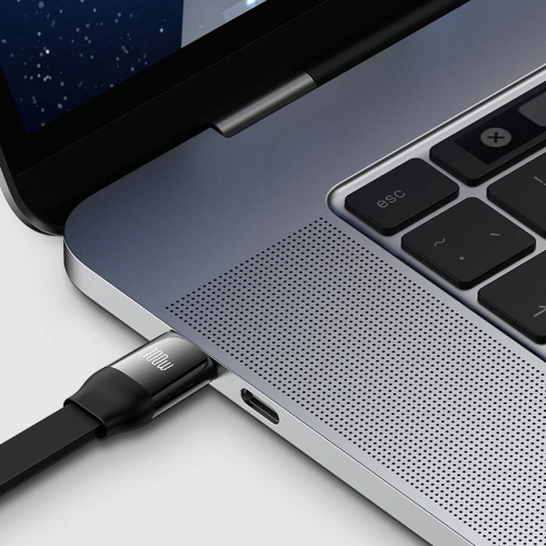 Buy Baseus Bright Mirror 2 retractable cable 3in1 USB Type C - micro USB + Lightning + USB Type C 3.5A 1.1m black - BSU3361BLK - {ean13} - Home Screen Store Europe