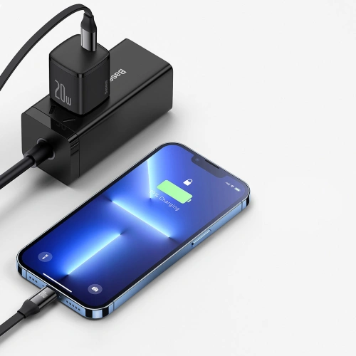 Buy Baseus Bright Mirror 2 retractable cable 3in1 USB Type C - micro USB + Lightning + USB Type C 3.5A 1.1m black - BSU3361BLK - {ean13} - Home Screen Store Europe