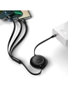 Buy Baseus Bright Mirror 2 retractable cable 3in1 USB Type C - micro USB + Lightning + USB Type C 3.5A 1.1m black - BSU3361BLK - {ean13} - Home Screen Store Europe