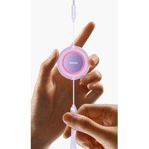 Zwijany kabel 3w1 Baseus Bright Mirror 2 USB-C - micro USB + Lightning + USB-C 3.5A 1.1m czarny