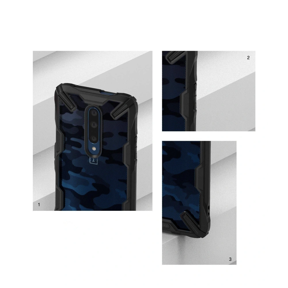 Kup Etui Ringke Fusion-X Design OnePlus 7 Pro Camo (Moro) Black w najlepszej cenie w Home Screen
