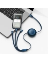 Kup Skládací kabel 3w1 Baseus Bright Mirror 2 USB-C - micro USB + Lightning + USB-C 3.5A 1.1m modrý - BSU3362BLU - {ean13} - Sklep Home Screen
