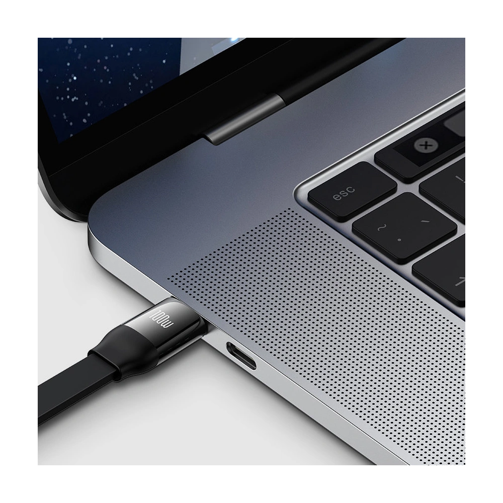 Zwijany kabel 3w1 Baseus Bright Mirror 2 USB-C - micro USB + Lightning + USB-C 3.5A 1.1m niebieski