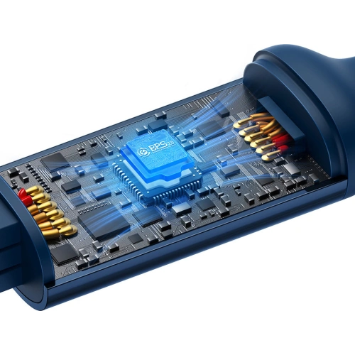 Kup Skládací kabel 3w1 Baseus Bright Mirror 2 USB-C - micro USB + Lightning + USB-C 3.5A 1.1m modrý - BSU3362BLU - {ean13} - Sklep Home Screen
