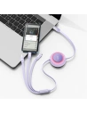 Kup Zwijany kabel 3w1 Baseus Bright Mirror 2 USB-C - micro USB + Lightning + USB-C 3.5A 1.1m fioletowy - BSU3363PRP - {ean13} - Sklep Home Screen