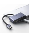 Kup Adapter UGREEN CM449 USB - HDMI 1.3 FullHD@60Hz + VGA 1.2 FullHD@60Hz grau - UGR1274GRY - {ean13} - Sklep Home Screen