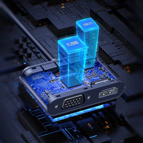 Kup Adaptér UGREEN CM449 USB - HDMI 1.3 FullHD@60Hz + VGA 1.2 FullHD@60Hz šedý - UGR1274GRY - {ean13} - Sklep Home Screen