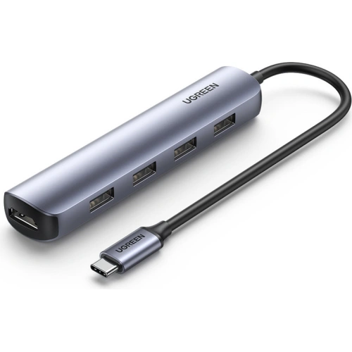 Kup Adaptér UGREEN CM417 USB-C - HDMI / 4xUSB šedý - UGR1275GRY - {ean13} - Sklep Home Screen