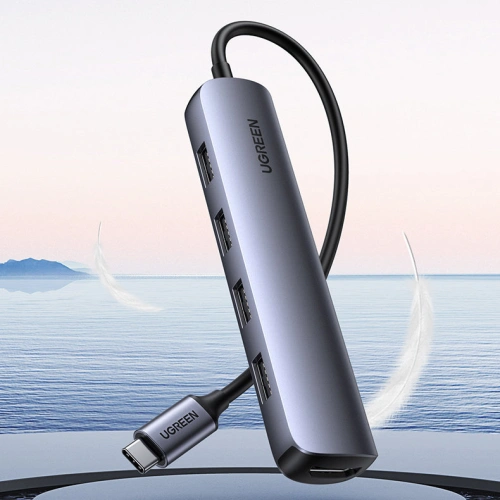 Kup Adaptér UGREEN CM417 USB-C - HDMI / 4xUSB šedý - UGR1275GRY - {ean13} - Sklep Home Screen