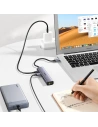 Buy UGREEN CM475 multifunctional adapter HUB USB Type C - 3 x USB / Ethernet RJ-45 / USB Type C PD gray - UGR1276GRY - {ean13} - Home Screen Store Europe