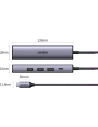 Buy UGREEN CM475 multifunctional adapter HUB USB Type C - 3 x USB / Ethernet RJ-45 / USB Type C PD gray - UGR1276GRY - {ean13} - Home Screen Store Europe