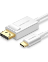 Jednosměrný adaptér UGREEN MM139 USB-C - Display Port 4K 1,5m bílý