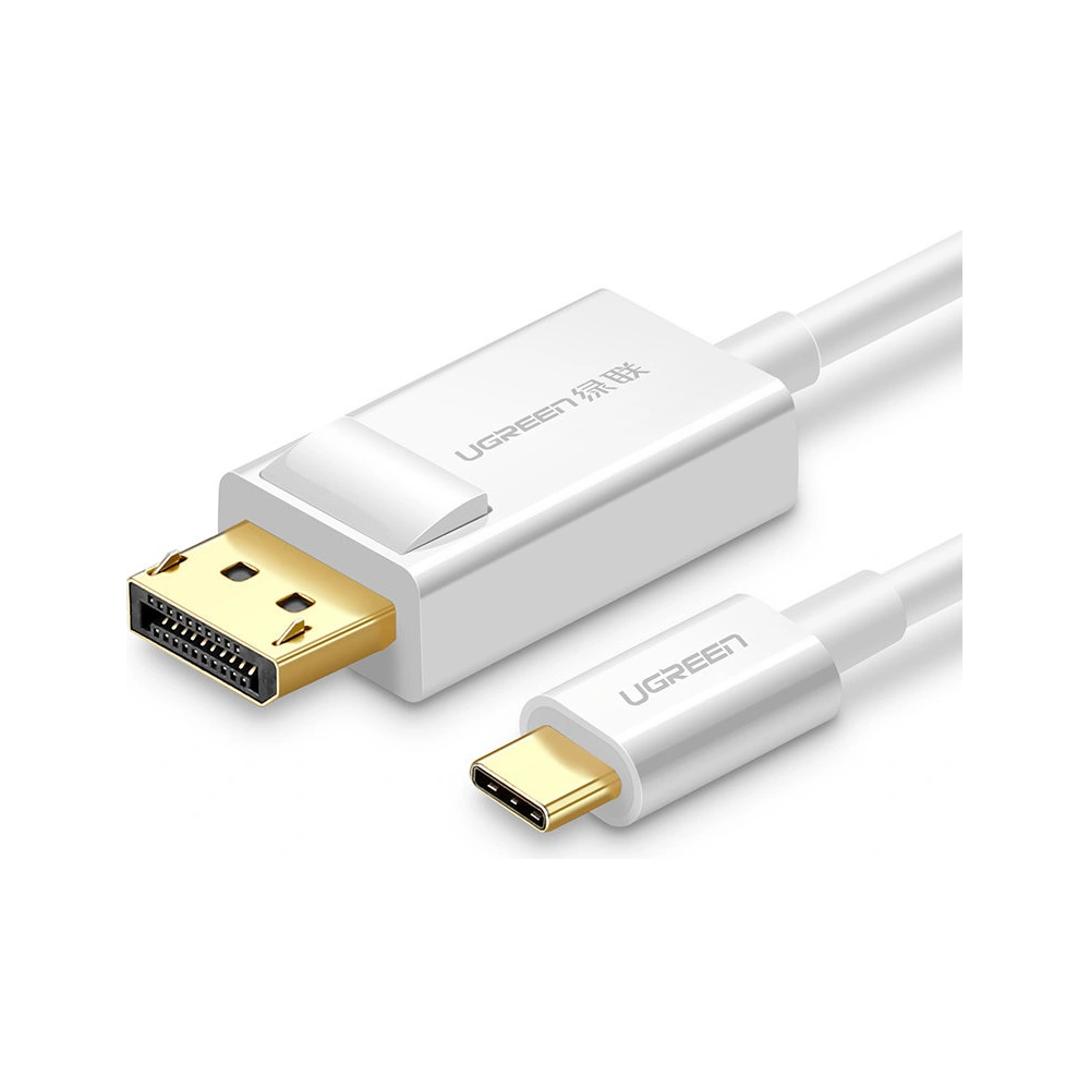 Adapter jednokierunkowy UGREEN MM139 USB-C - Display Port 4K 1,5m biały