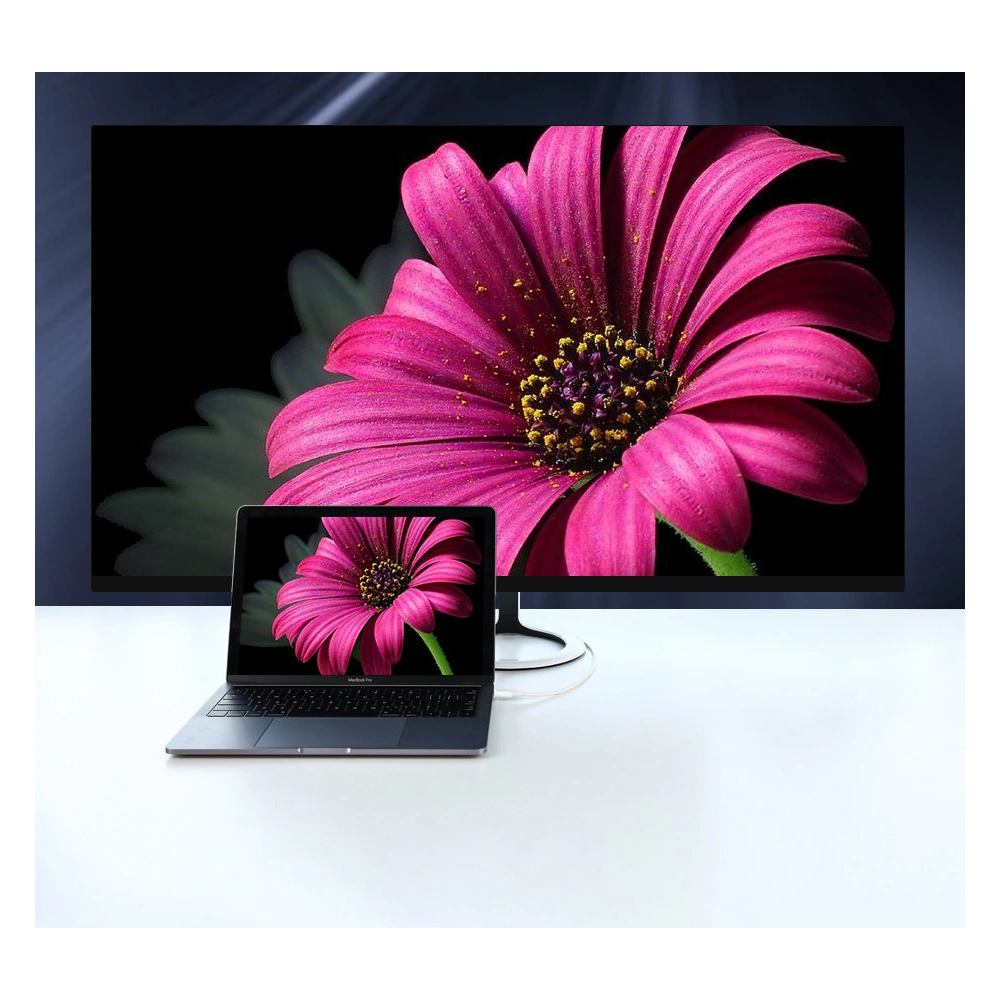 Adapter jednokierunkowy UGREEN MM139 USB-C - Display Port 4K 1,5m biały