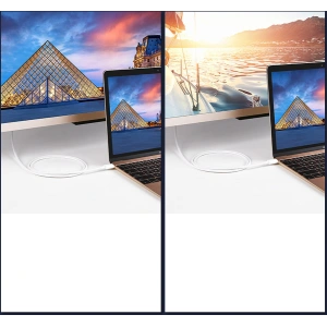 Adapter jednokierunkowy UGREEN MM139 USB-C - Display Port 4K 1,5m biały
