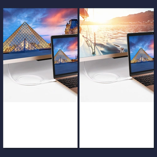 Kup Jednosměrný adaptér UGREEN MM139 USB-C - Display Port 4K 1,5m bílý - UGR1277WHT - {ean13} - Sklep Home Screen