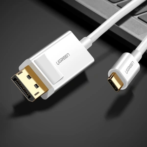 Adapter jednokierunkowy UGREEN MM139 USB-C - Display Port 4K 1,5m biały