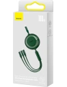Kup Összecsukható kábel 3w1 Baseus Bright Mirror 2 USB-C - micro USB + Lightning + USB-C 3.5A 1.1m zöld - BSU3364GRN - {ean13} - Sklep Home Screen