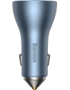 Buy Baseus Golden Contactor Pro USB-A car charger + 2x USB-C 65W blue - BSU3366BLU - {ean13} - Home Screen Store Europe