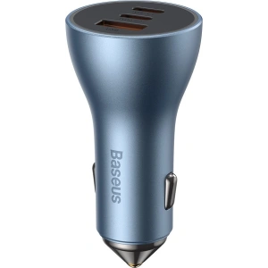Kup Ładowarka samochodowa Baseus Golden Contactor Pro USB-A + 2x USB-C 65W niebieski - BSU3366BLU - {ean13} - Sklep Home Screen