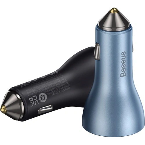 Buy Baseus Golden Contactor Pro USB-A car charger + 2x USB-C 65W blue - BSU3366BLU - {ean13} - Home Screen Store Europe