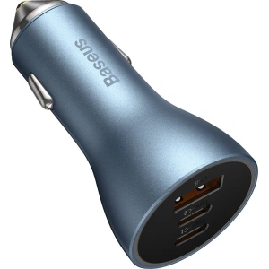 Kup Ładowarka samochodowa Baseus Golden Contactor Pro USB-A + 2x USB-C 65W niebieski - BSU3366BLU - {ean13} - Sklep Home Screen