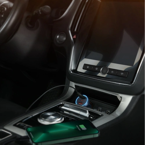 Kup Încărcător auto Baseus Golden Contactor Pro USB-A + 2x USB-C 65W albastru - BSU3366BLU - {ean13} - Sklep Home Screen