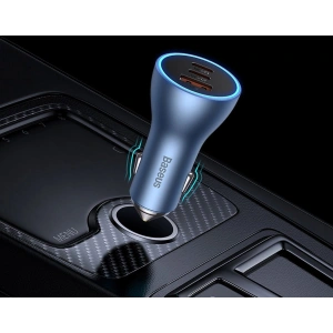 Kup Ładowarka samochodowa Baseus Golden Contactor Pro USB-A + 2x USB-C 65W niebieski - BSU3366BLU - {ean13} - Sklep Home Screen