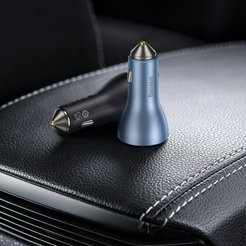 Buy Baseus Golden Contactor Pro USB-A car charger + 2x USB-C 65W blue - BSU3366BLU - {ean13} - Home Screen Store Europe