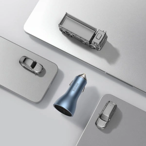 Kup Ładowarka samochodowa Baseus Golden Contactor Pro USB-A + 2x USB-C 65W niebieski - BSU3366BLU - {ean13} - Sklep Home Screen