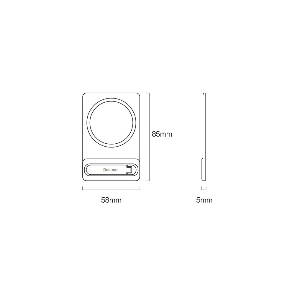 Podstawka z uchwytem magnetycznym Baseus czarny