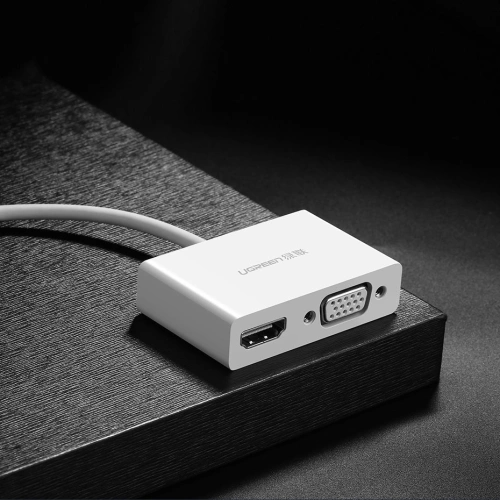 Kup Adaptér UGREEN MM123 USB-C - HDMI / VGA bílý - UGR1280WHT - {ean13} - Sklep Home Screen