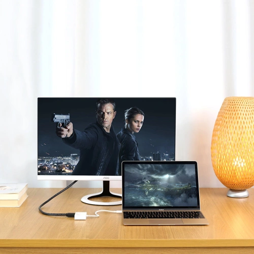 Kup Adaptér UGREEN MM123 USB-C - HDMI / VGA bílý - UGR1280WHT - {ean13} - Sklep Home Screen