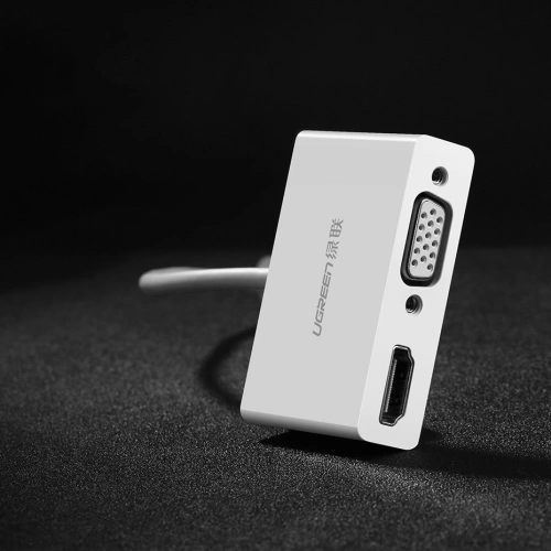Kup Adaptér UGREEN MM123 USB-C - HDMI / VGA bílý - UGR1280WHT - {ean13} - Sklep Home Screen