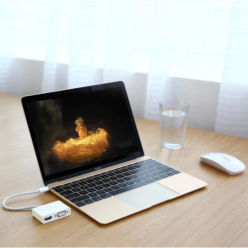 Kup Adaptér UGREEN MM123 USB-C - HDMI / VGA bílý - UGR1280WHT - {ean13} - Sklep Home Screen