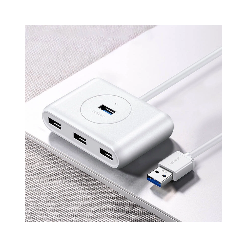 Hub UGREEN CR113 USB-C - 4 x USB 3.0 1m biały