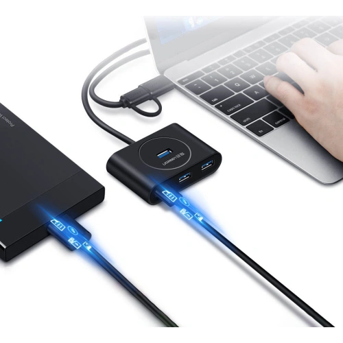 Kup Hub UGREEN CR113 USB-C - 4 x USB 3.0 1m bílý - UGR1282WHT - {ean13} - Sklep Home Screen