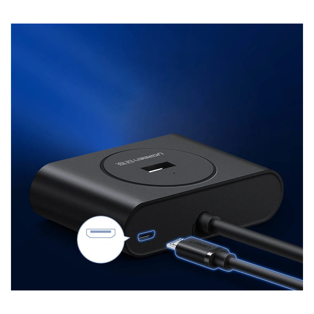 Hub UGREEN CR113 USB-C - 4 x USB 3.0 1m biały