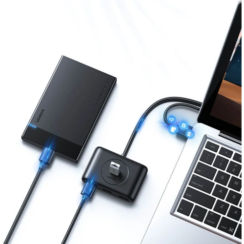 Kup Hub UGREEN CR113 USB-C - 4 x USB 3.0 1m biały - UGR1282WHT - {ean13} - Sklep Home Screen